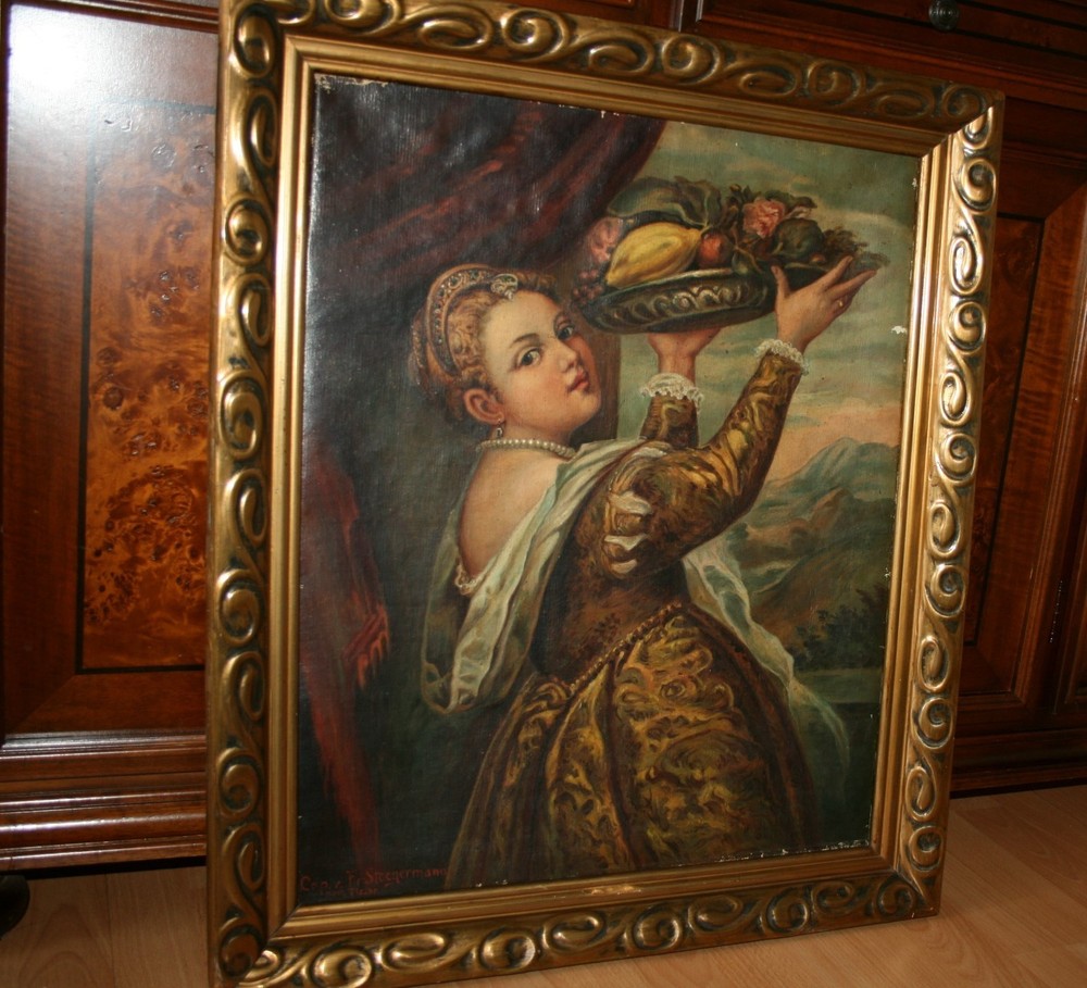 Girl with a Basket of Fruits-/ Lavinia/
