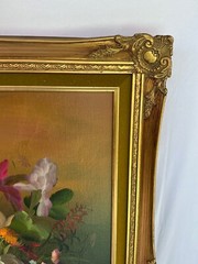 Basil G Hawkins Flowers Floral Oil Painting- Listed Artist- Beautiful