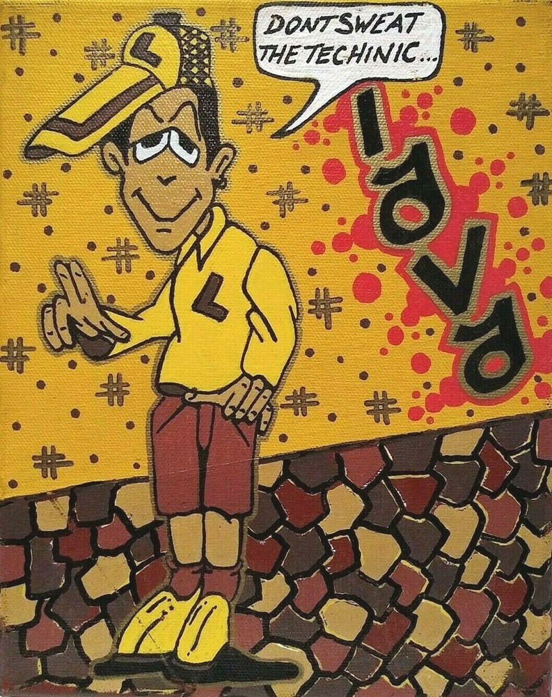 GRAFFITI LEGEND LAVA I & II aka STRAIGHTMAN URBAN STREET ART FIGURE CANVAS OOAK