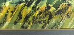 Vintage Watercolor Painting Barn Countryside Signed Original Landscape 23×19