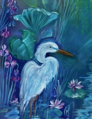 Original Oil Painting „Serenity At Monet’s Pond“ One of a Kind