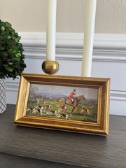 Oil painting Fox Hunt Equine Sporting Art National Published Artist Gift