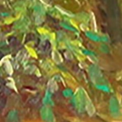AUTUMN TREES landscape Oil painting DEMENKO NATALIA impressionism 8X10