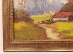 HOLLAND – COUNTRY LANDSCAPE, DUTCH Signed Bercman? 18X22