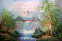 24×36″ (61x92cm)100% hand painted oil flat,Landscape/Mountain/Forest/Lake/Villa
