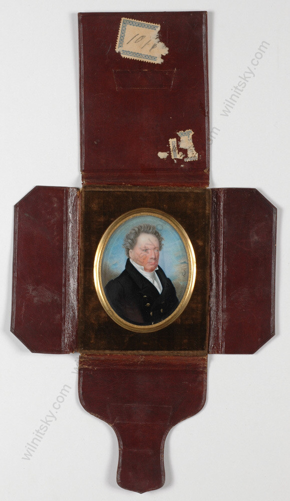 Wilhelm Fest (active in Vienna and Berlin) „Portrait of a gentleman“, ca.1830