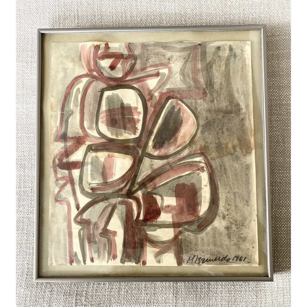 Manuel Lzquierdo ( Spain / Portland OR, 1925-2009) Abstract Watercolor 1961