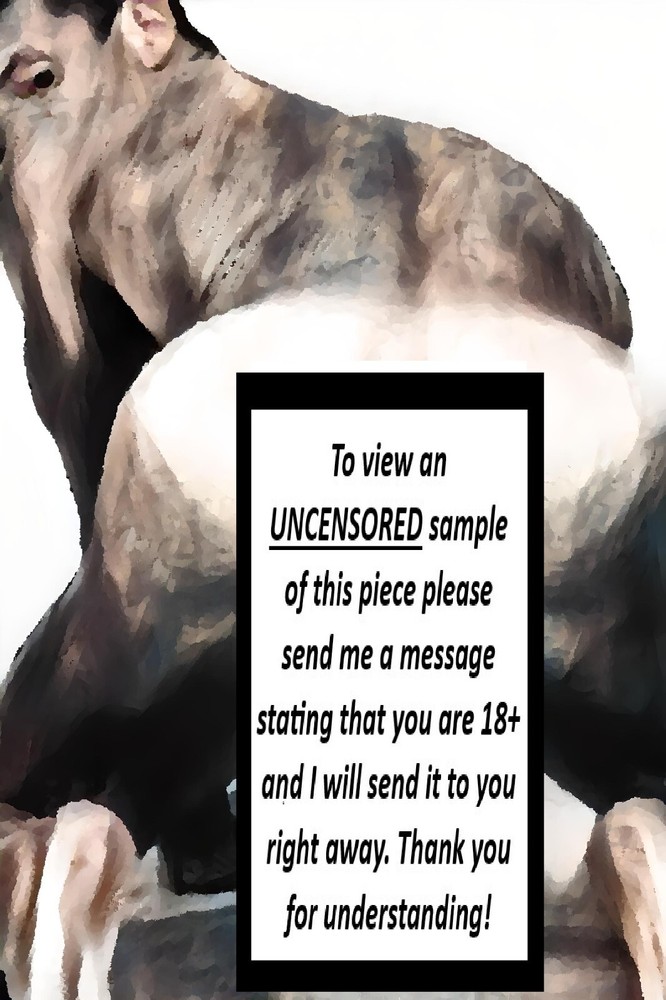 Original gay LGBTQ art giclée painting „Nude Michael“ signed/numbered
