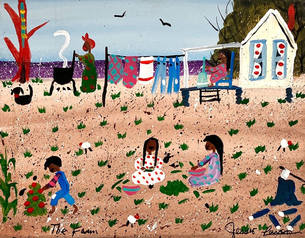 SAD NEWS – Jessie LaVon Quits Painting „WASH DAY on the FARM“ – 6838