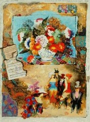 “ Untitled “ Serigraph by Alexander Wissotzky 36.5 “ X 27 “ S/N
