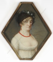 Louis-Marie Autissier-Attrib. „Maria Louisa, Queen Consort of Spain“, miniature