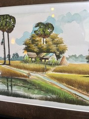 Lot Of 3 Original Watercolors from Vietnam? Framed SINGED KEO CHEA