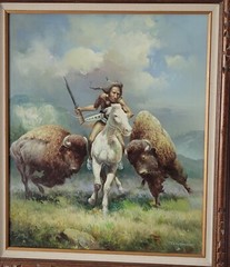 original Troy Denton oil painting 20″x24″ signed original frame