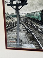 VINTAGE TRAIN PAINTING RAILROAD REALISTIC REALISM ILLUSTRATION ORIGINAL MARSHALL