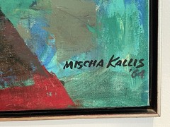 ORIGINAL PAINTING MISCHA KALLIS IMPRESSIONIST OIL ON CANVAS MID CENTURY MODERN