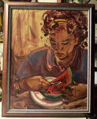 “LYNN CAPELL” “LA SANDIA” Oil PAINTING SIGNED & DATED 99”