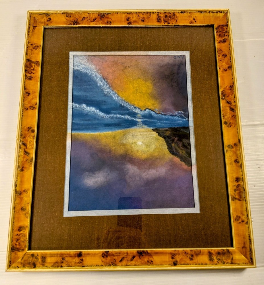 Painting Riverview in Pastel Framed, by West Virginia Artist, Rachel D