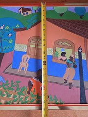 Paulo Dallier Naif Brazilian Folk Outsider Art Painting 1970’s Boho Cavaquinho