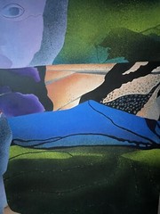 Lrg Modern 56x44in. Chicana art figurative Original oil painting by ARLETTE
