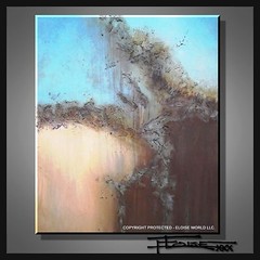 ABSTRACT PAINTING LARGE CANVAS WALL ART Direct from Artist Framed USA ELOISExxx