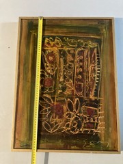 Beautiful Oil Painting On Abstract Panel To Identify Lyrical Abstraction 1970
