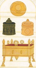 Indian Miniature Painting Of Mughal Precious Objects On Paper 8×11.5 Inches