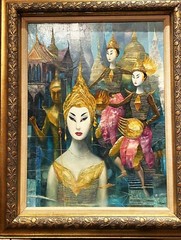 George Russin (American, 1910-2020), Original Masterpiece O/M „TEMPLE DANCE“!