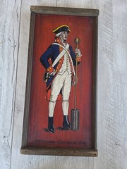 Vintage Yorkraft Revolutionary War Soldier Wall Plaques (5) Americana Colonial
