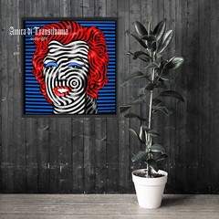 Celebrity Famous Well Known Artist Wall Art Pop Optical Painting Marilyn Monroe