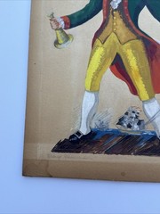 ANTIQUE WPA ERA PAINTING AMERICANA PORTRAIT HISTORY LISTED FAMOUS ALEXANDER