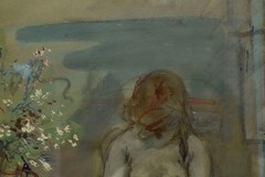 B. Martini (1911–1979), nude, watercolor, signed and dated.