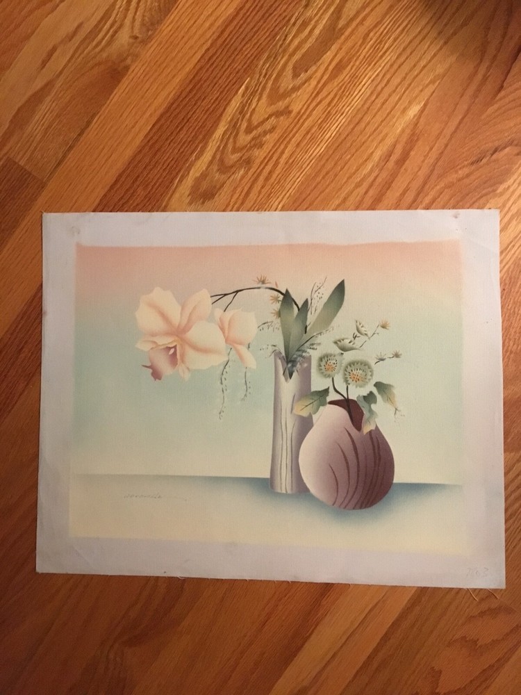  Flowers in Vase – Original oil painting on canvas, 19 1/2”x15 1/2”  