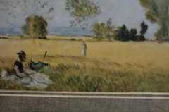 FRAMED MATEED CLAUDE MONET VINTAGE 1950’S COLOR PRINT OF “ L’ETE SUMMER (1874) „