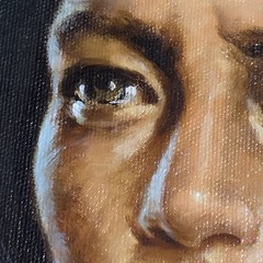 Jacinto Placencio Roman Signed Original Native American Woman Oil Painting