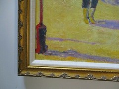 VINTAGE PAINTING MARIA CALVO IMPRESSIONIST LANDSCAPE LAGUNA MODERNIST BEACH