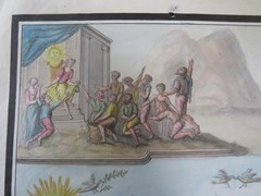 18th Century Allegorical Italian Watercolour – Death, Peace & Re-birth?
