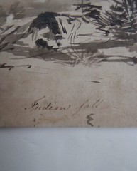 REGIS GIGNOUX NY Artist Painting INDIAN FALL Horses ca 1855 HUDSON RIVER SCHOOL