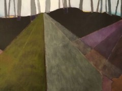 ORIGINAL SIGNED EXPRESSIONISTIC OIL PAINTING TITLED “HILLSIDE” 22 1/2” X 18 1/2”