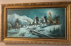 REPRODUCTION – Karl Wenig Ludwig II of Bavaria at Night 56.5 x32.5″ Oil Painting