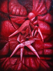 Painting 200x150cm „The Kiss“ Oil/Canvas Unique Signed Andrey Shcheglov 2013