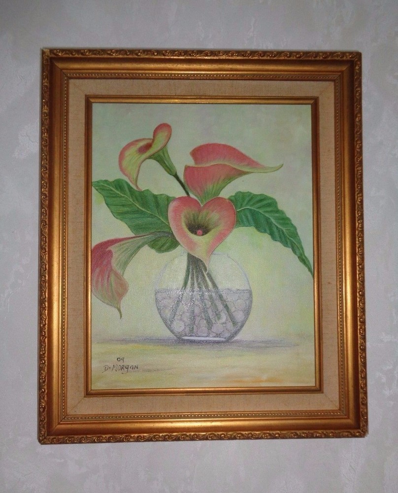 Original painting – D. Morgan, signed on canvas 2009 framed