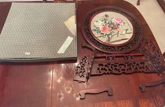 Double-sided silk artwork