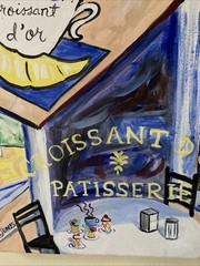 Croissant D’Or Bakery French Quarter New Orleans Louisiana Painting K C Jones