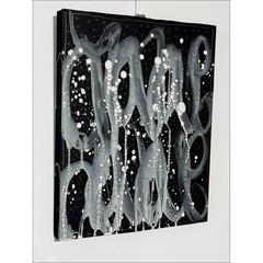 JONONE – Original Painting „Composition in Black – I“ 44x31cm – 2025