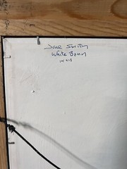 Joel Smith Original Signed Oil Panting #79 White Barn Gray Wood Frame
