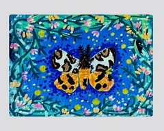 ACEO original Lily Moth Painting
