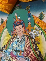 Guru Rinpoche Padmasambhava Thangka 11×14 original Hand painted Thanka fabric