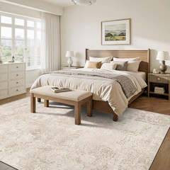 Washable Rugs 8X10, Anti-Slip Backing Abstract 8X10 Area Rugs for Living Room, F