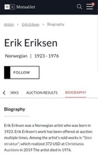2x Vintage Original Signed Erik A Eriksen Paintings 14×9.5 Norwegian Folk Art
