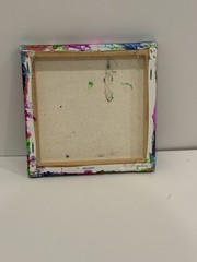 5×5 Spring colors OOAK Abstract Art made by a blind artist